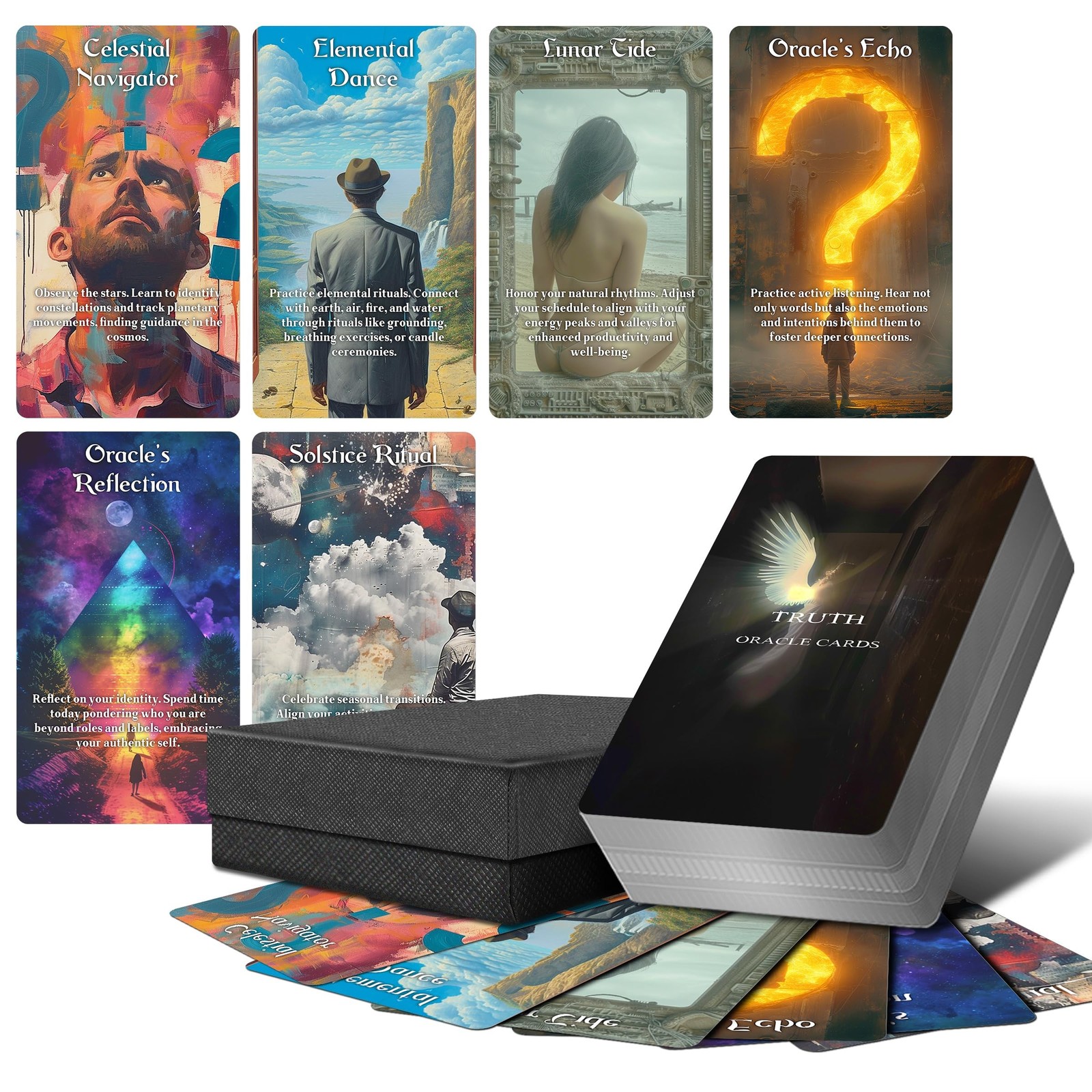 The Truth Oracle Cards, Revealing The Truth Oracle Deck with Meanings on Them...