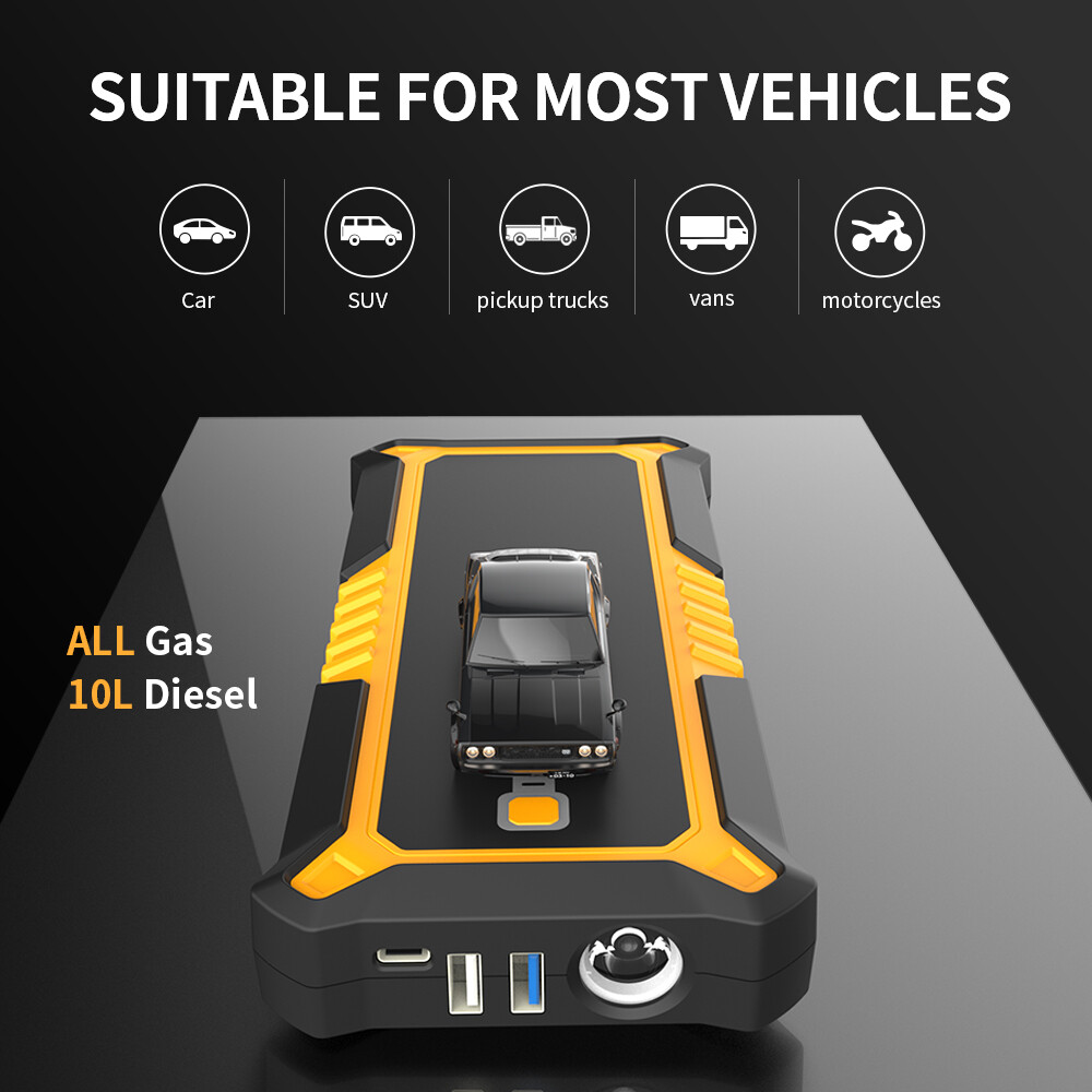 GOOLOO 4000A Car Jump Starter Power Bank Lithium Battery 12V Jump Box Portable