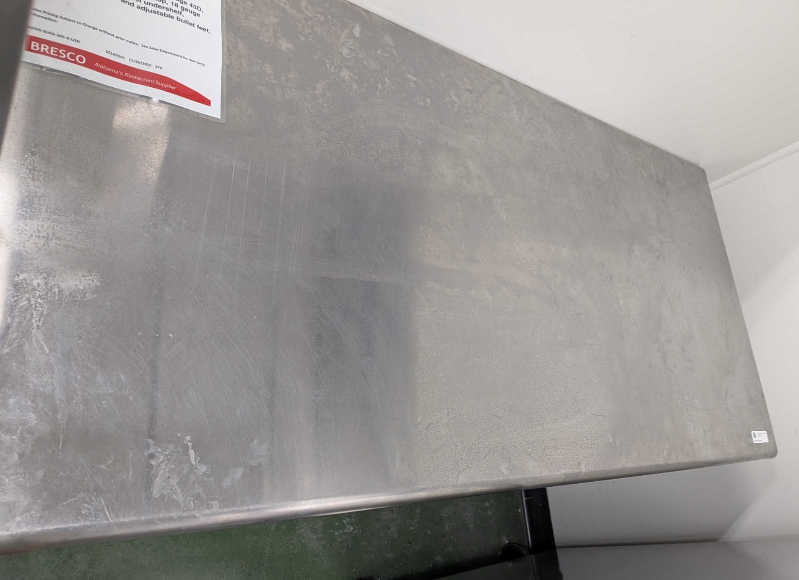 Advance Tabco SLAG-305-X Work Table, 60 in. W x 30 in. D, 16 gauge Stainless Top