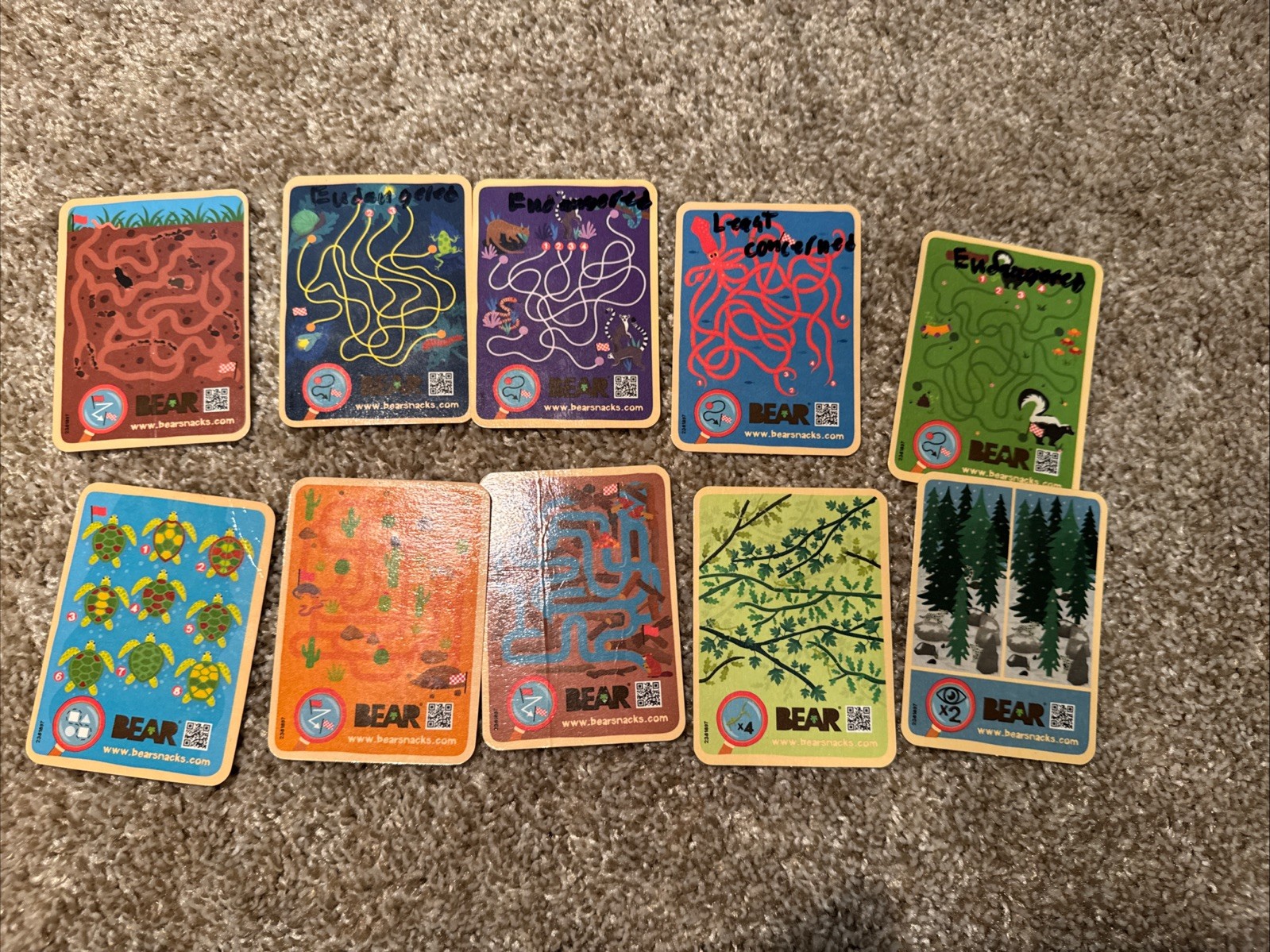 Bear Greatest Games And Fruit Snacks Trading Cards Lot Of 97