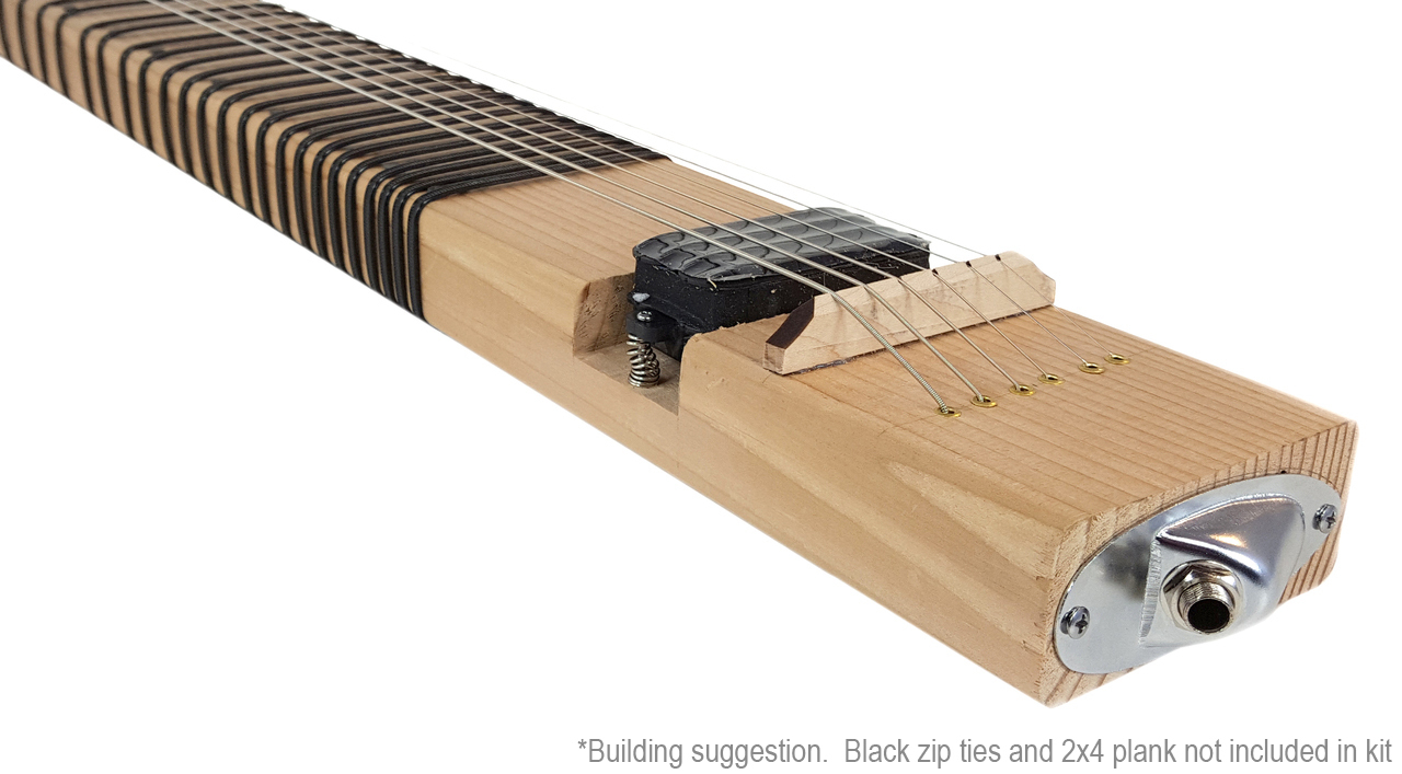 2x4 Lap Steel Guitar Kit - the DIY Electric Slide Guitar: You Supply the 2x4!