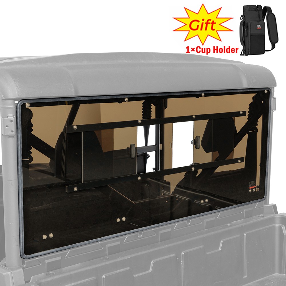 Tinted Rear Windshield w/ Sliding Window for 2019-2026 CFMOTO UFORCE 1000/1000XL