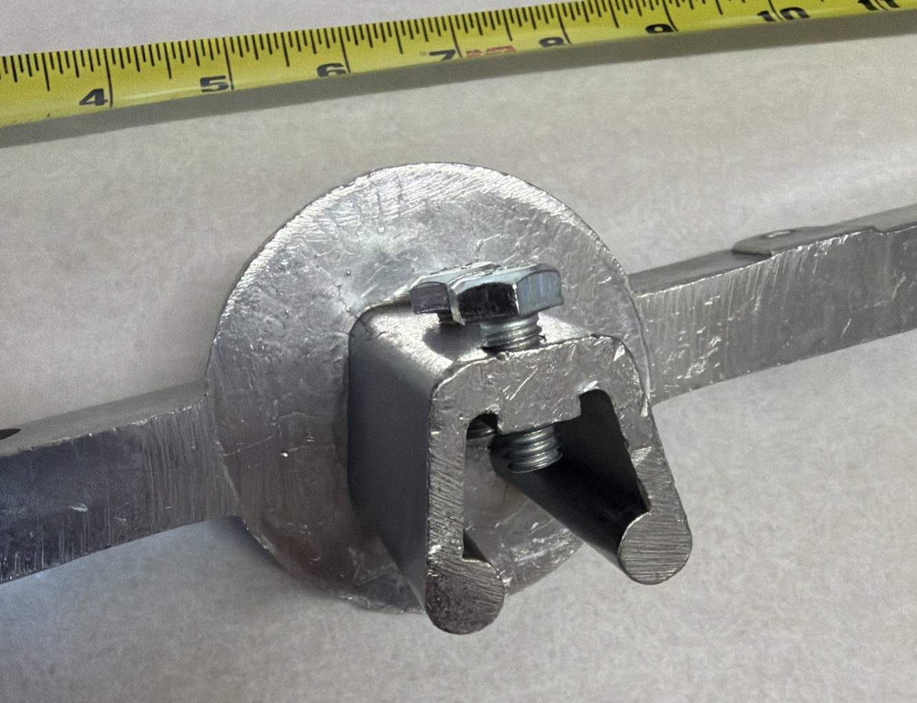 12" Road Street Name Sign Top Mounting Bracket U Channel Post Flat Holder