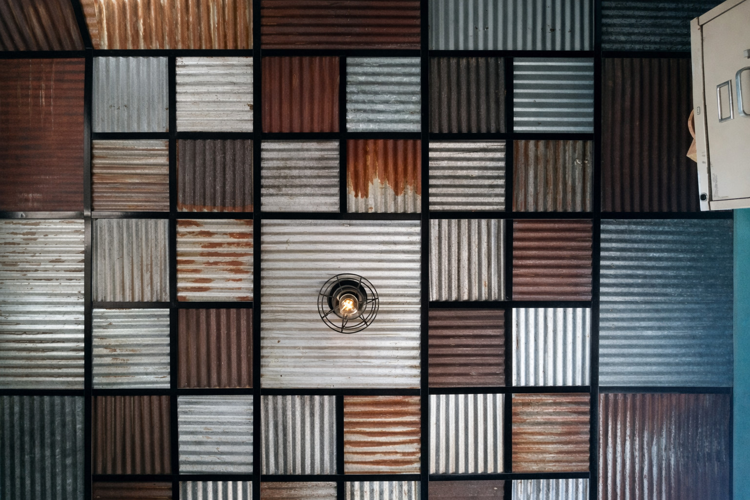 SALE! 10 pcs 11 1/2" x 11 1/2" RECLAIMED CORRUGATED METAL TIN ROOFING PANELS