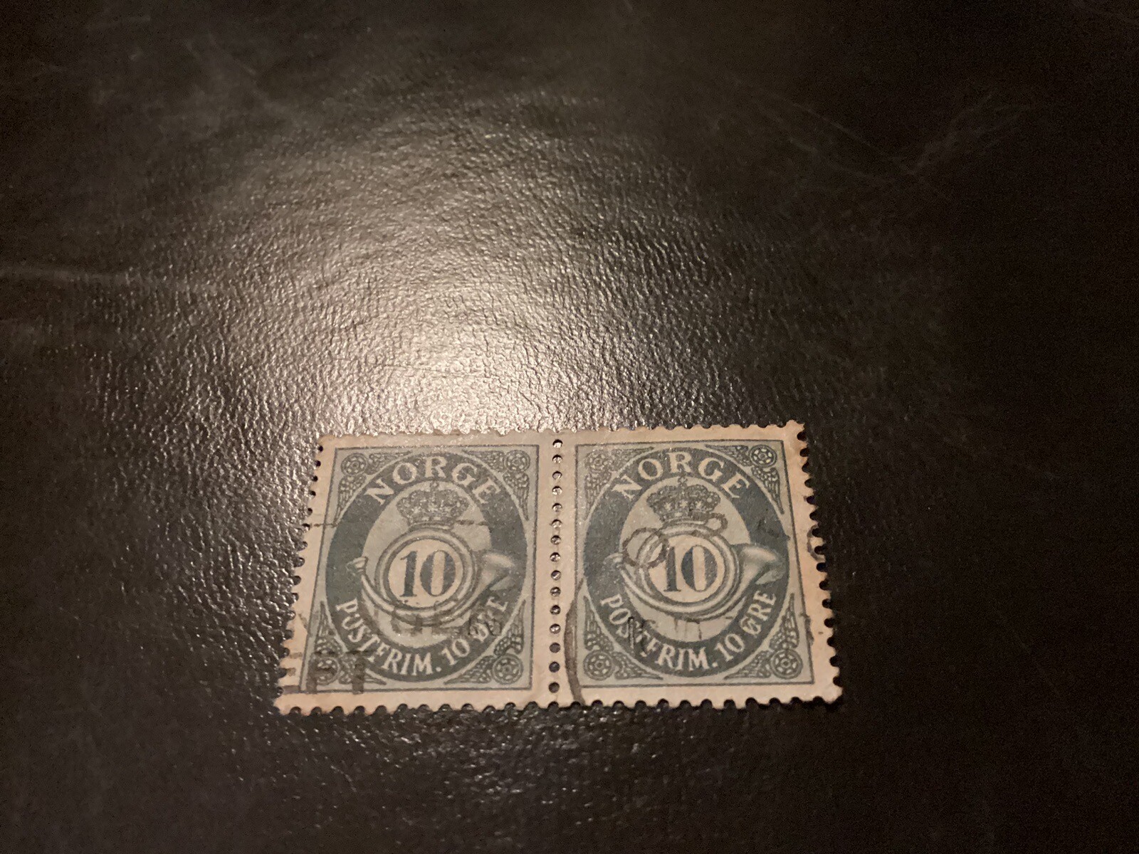 NORGE POSTFRIM - 10 ORE - x2 ( Pair In ‘ Blue Colour ‘ )