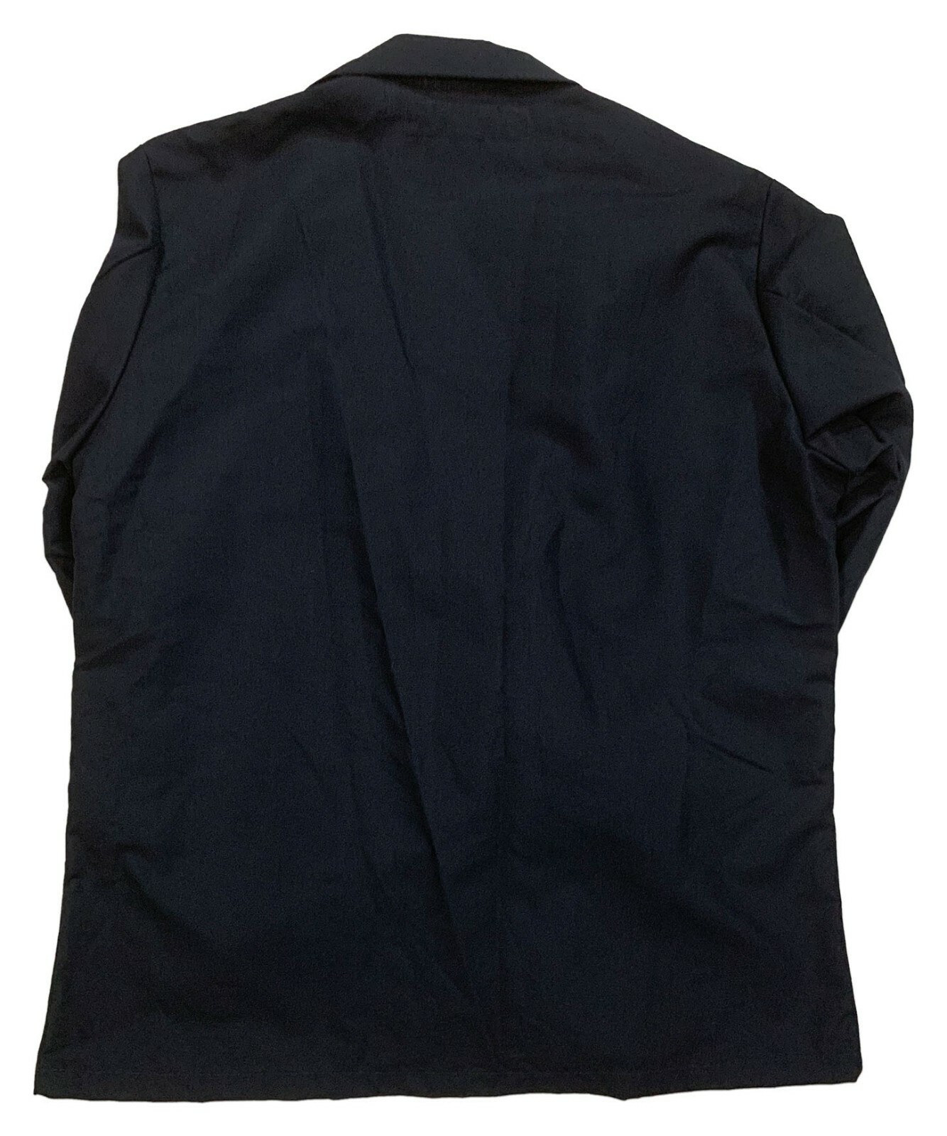 Regent Gripper Front Spun Polyester 2 Pocket Lapel Coat Navy Blue