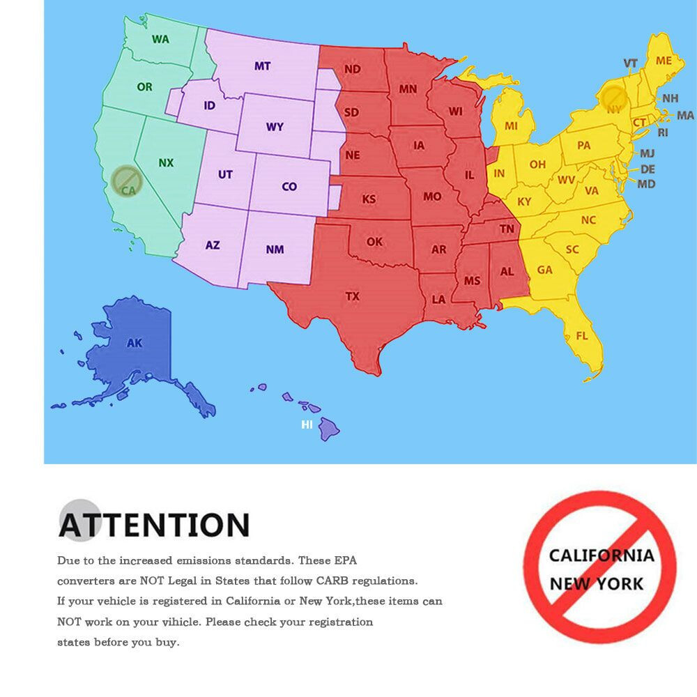 LABLT Pair Catalytic Converters Set For 2010-2014 Chevy Equinox GMC Terrain 2.4L