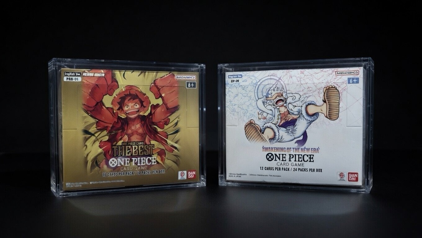 One Piece Booster Box Acrylic Case Magnetic Lid UV resistant IN STOCK US seller