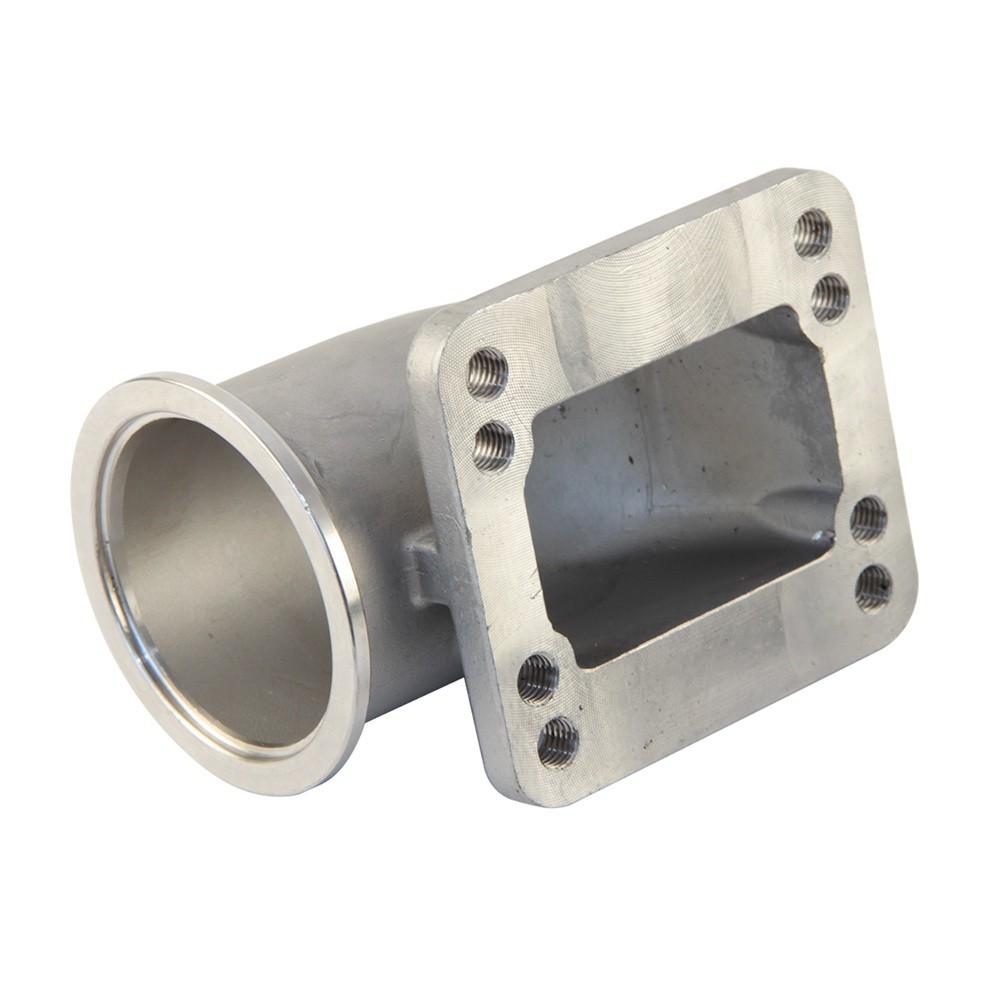 2.5" 63mm Vband 90 Degree Steel Cast Elbow Adapter Flange For T3 T4 Turbo SL