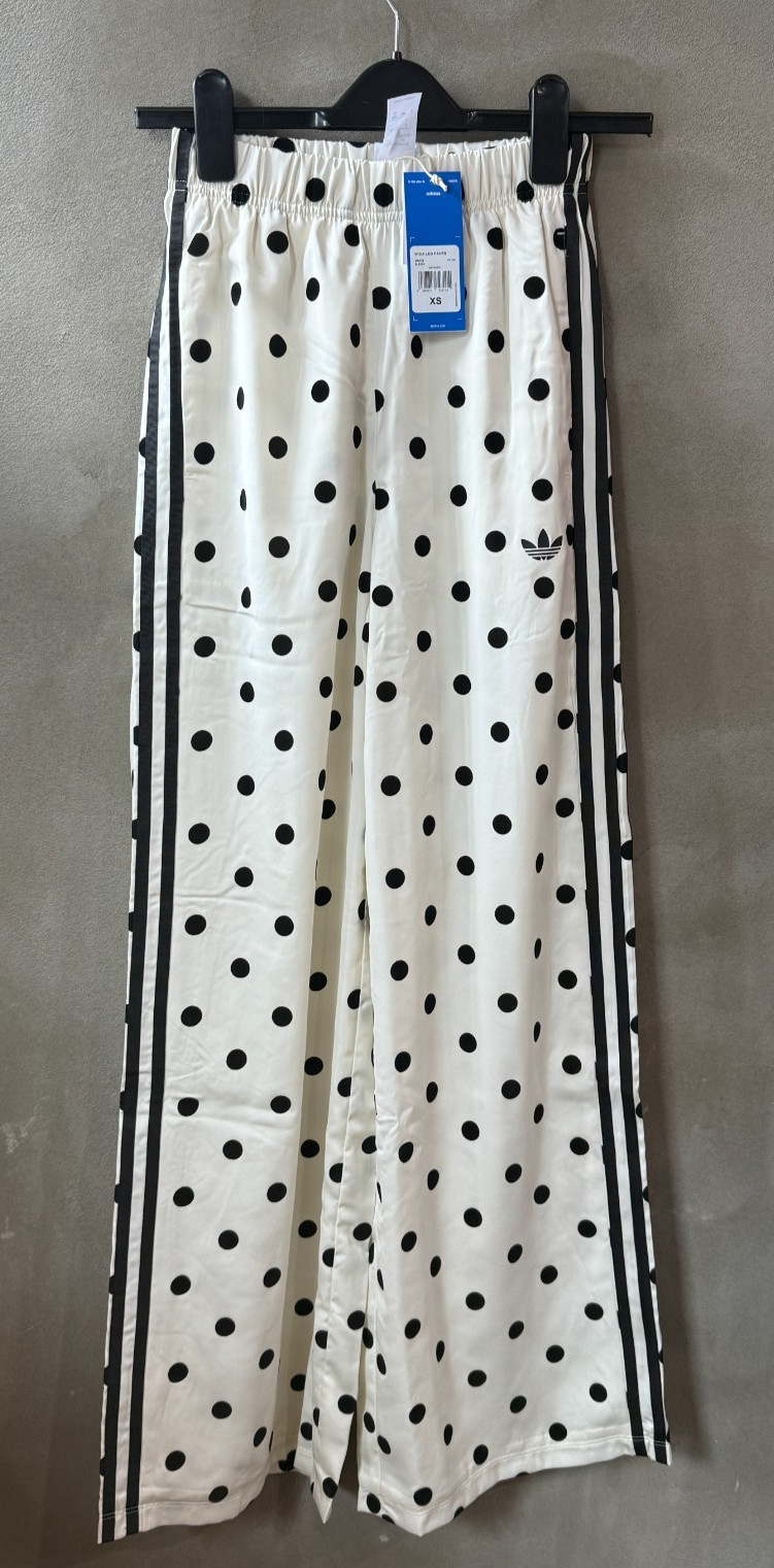 adidas Originals Satin Polka Dot Wide Leg Pants Women Lifestyle AsiaFit KV1168