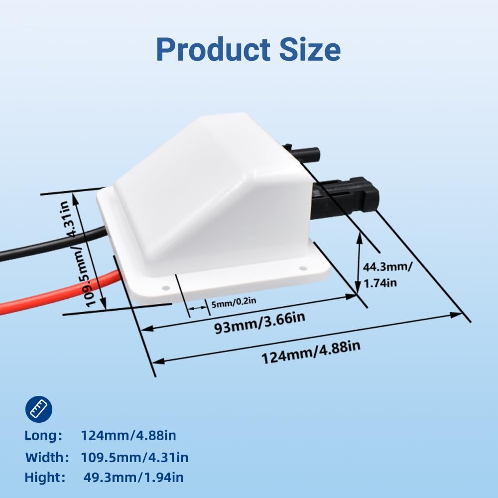 Slocable Solar Cable Entry Gland with 10Ft 10AWG Soft Copper Cable,UV white