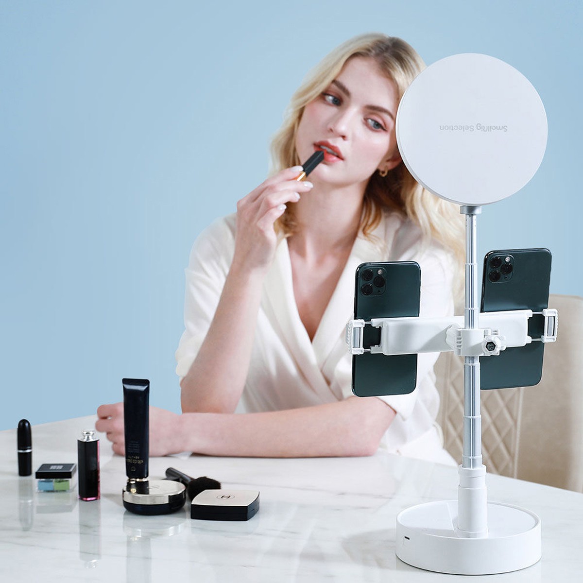 SmallRig L10 Portable Beauty-Enchancing & Eye-Caring LED Lamp, White