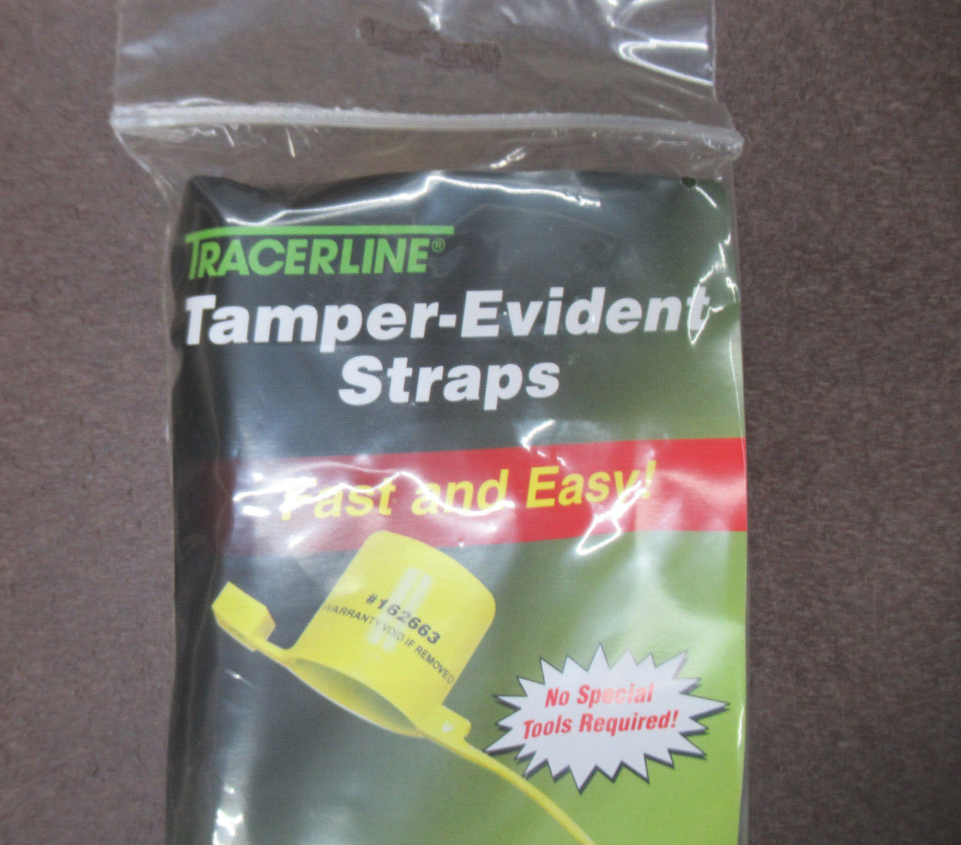 TRACERLINE TP-31 TAMPER-EVIDENT STRAPS 10ct