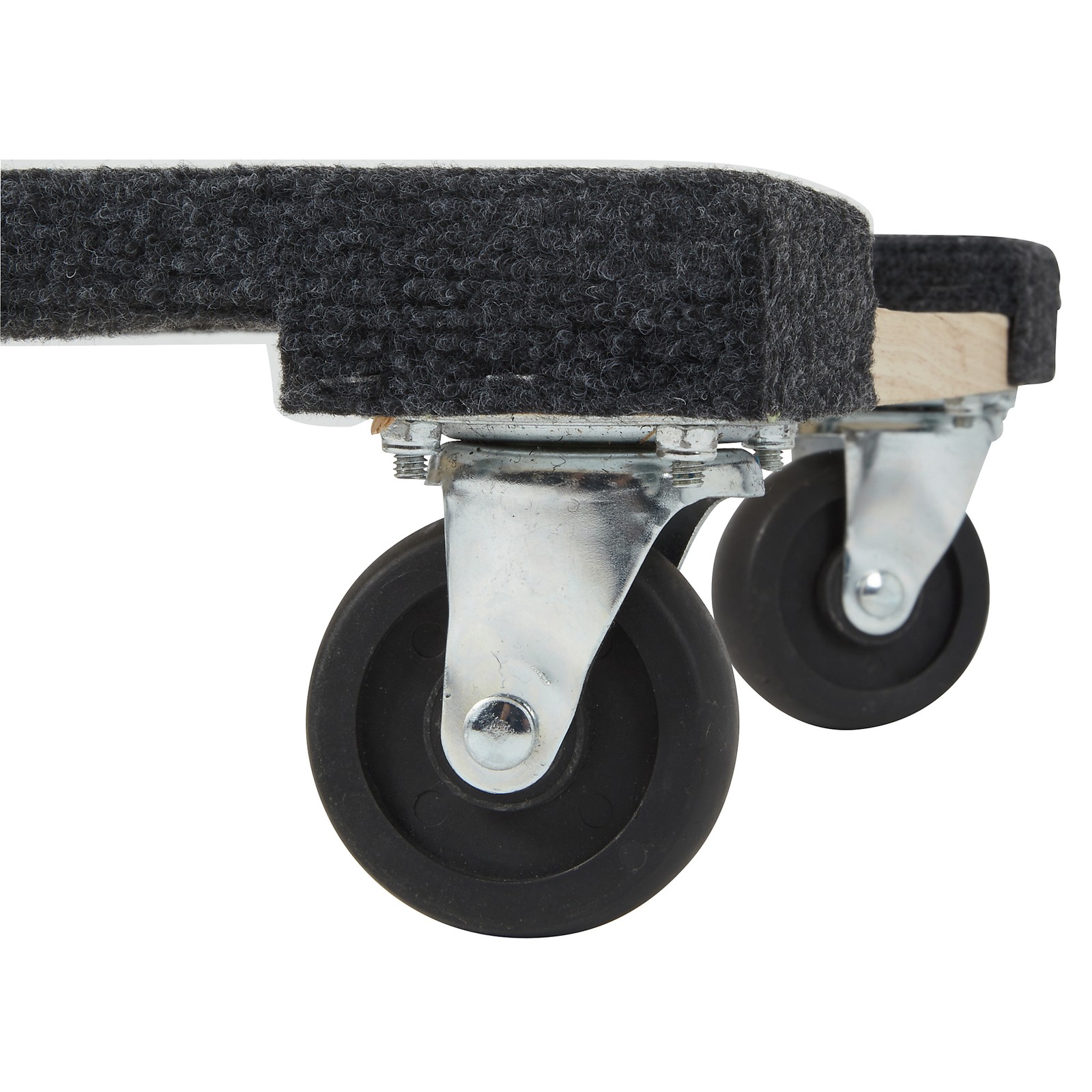 Ironton Carpeted Hardwood Carpeted Mover's Dolly, 16in.L x 16in.W, 1000-Lb.