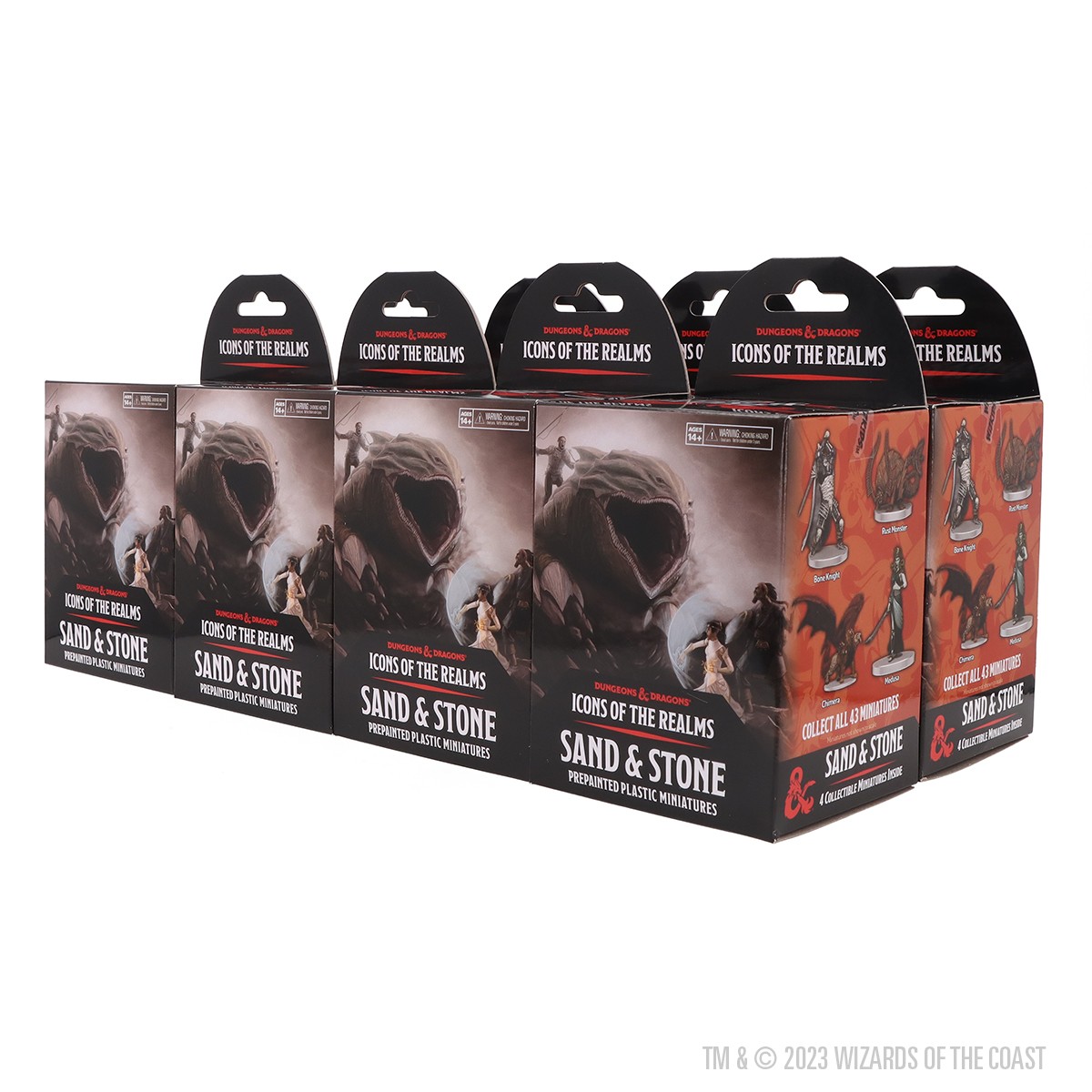 D&D Icons of the Realms Sand & Stone 8 ct Booster Brick