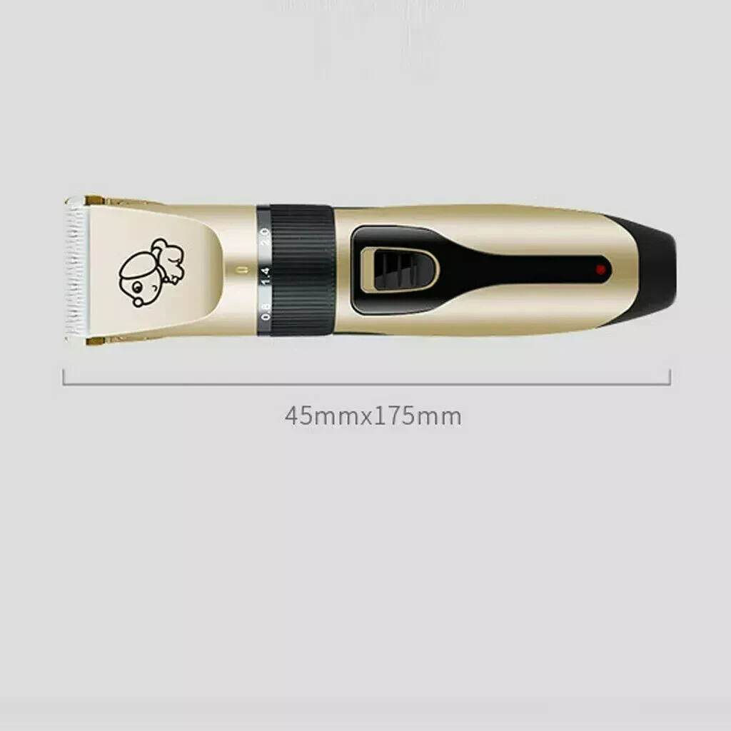 Dog Cat Pet Grooming Kit Rechargeable Cordless Electric Hair Clipper Trimmer Set