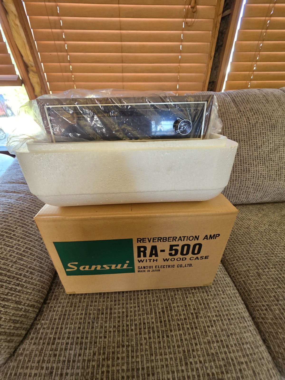 Sansui RA-500 Reverberation Amplifier In Original Box Running Excellent Wow!