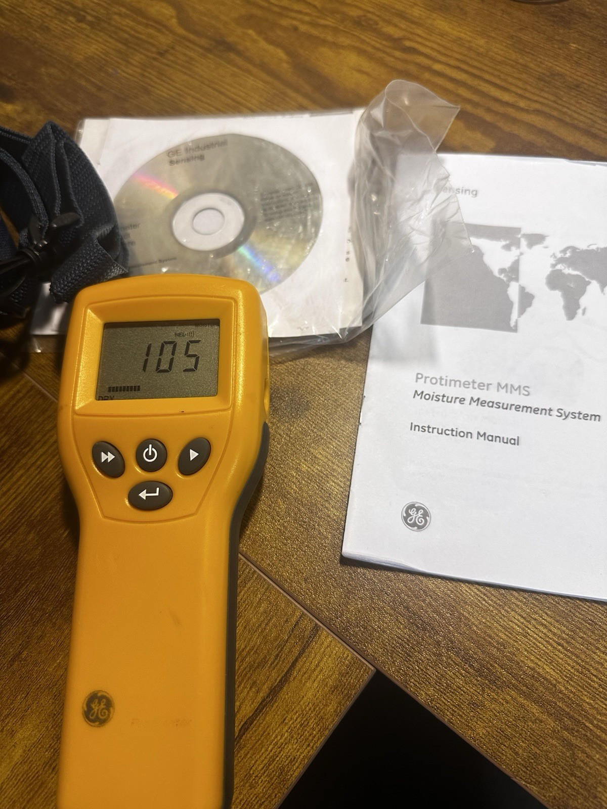GE Protimeter MMS BLD5800 Moisture Measurement System W/ Cal Check Device, Works