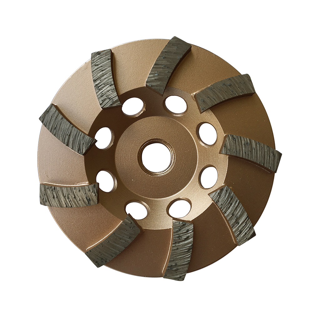 4" Concrete Grinding Cup Wheels 9 Diamond Abrasive Seg 5/8"-11 Arbor