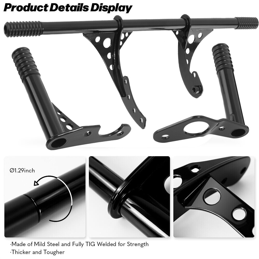 For Harley Softail Front & Rear Engine Guard Crash Bar Low Rider StreetBob 18-25