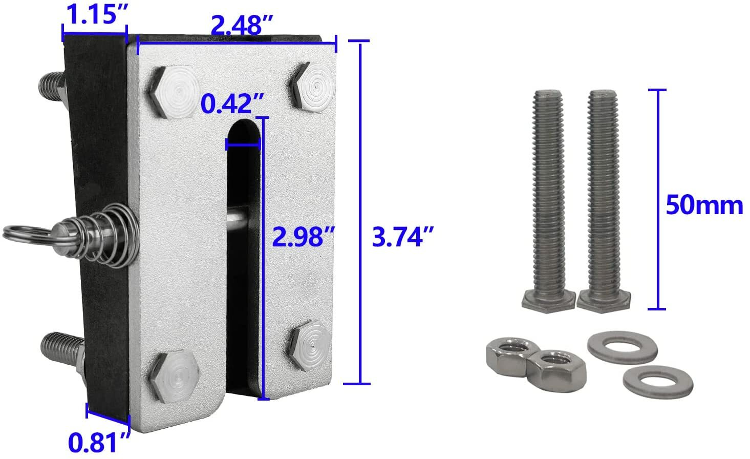 4 Steps Boat Ladder Stainless Steel Telescoping Ladder Transom Mount Extension