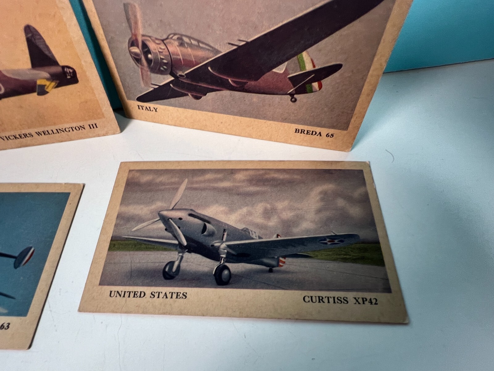 1941 Tydol Flying & Veedol Motor Oil Collectible Military Plane Cards.