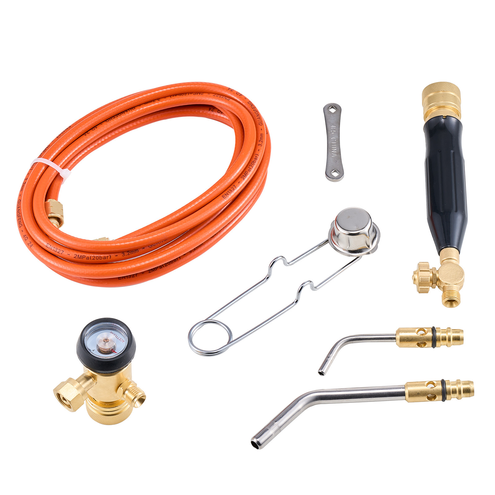 VEVOR Air Acetylene Torch Kit Gas Torch and Welding Kit W/ Hose Regulator Valve