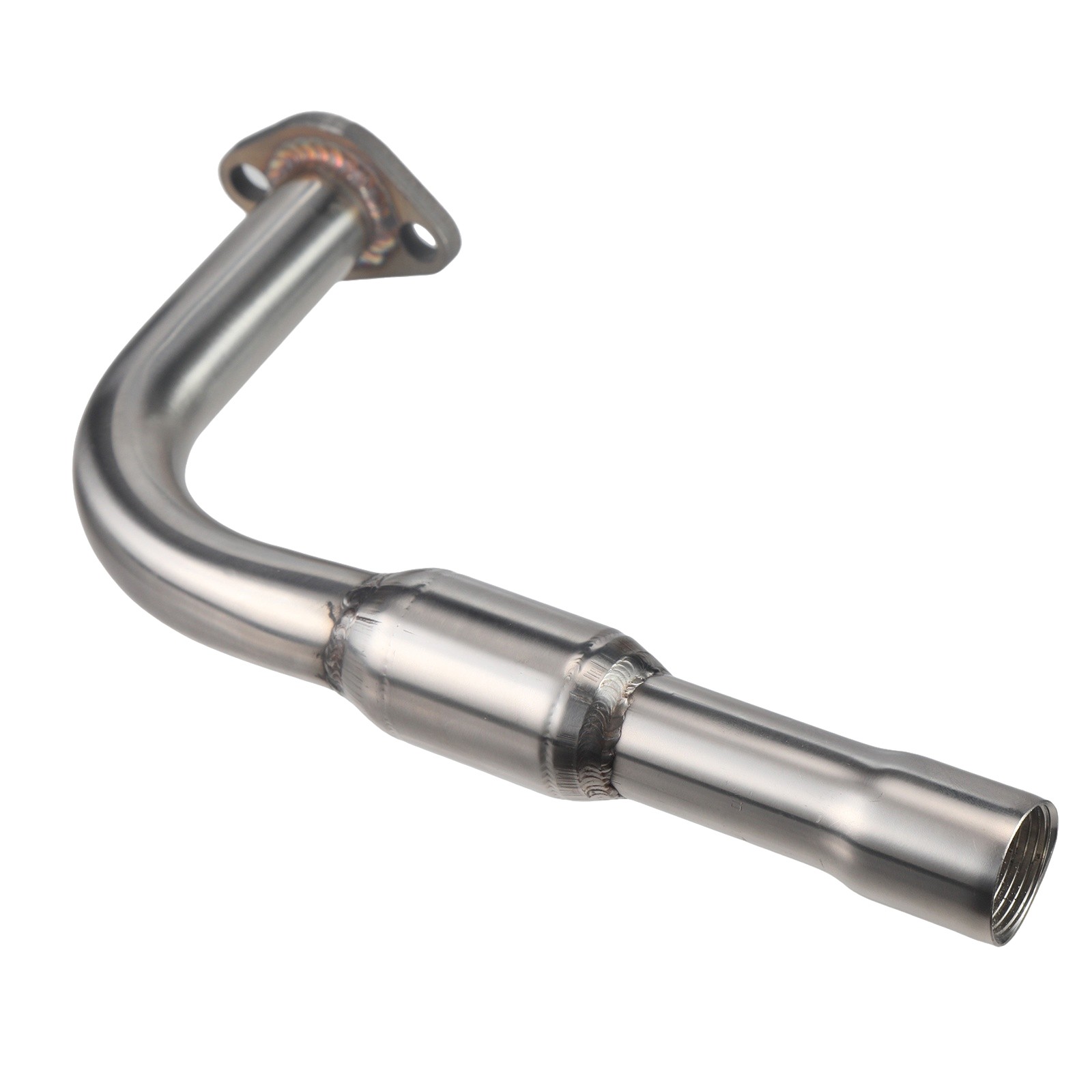 Stainless Steel Polished Exhaust Pipe For Predator 212cc 196cc Go Kart Mini Bike