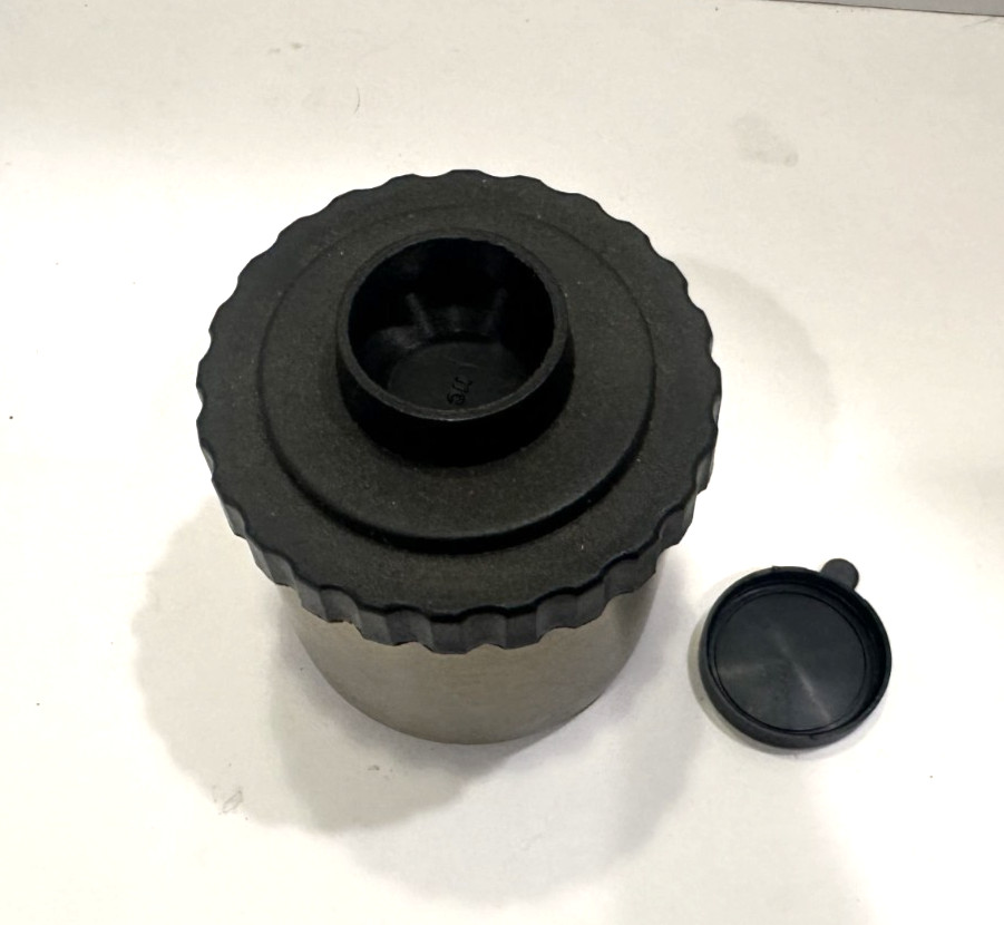 Film Developing Tank, 35mm Film Reels, Stainless Steel w/Rubber Top