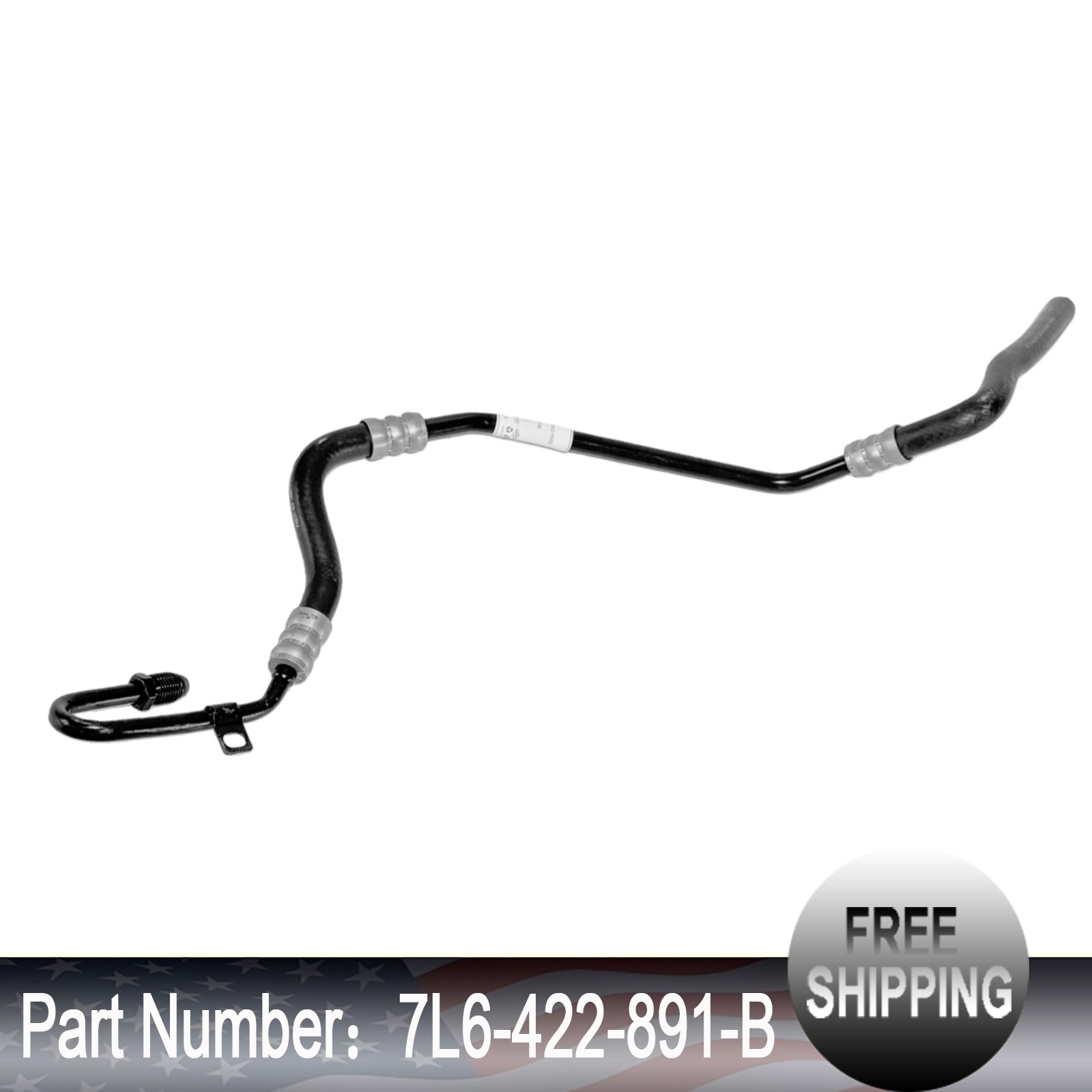 New Power Steering Return Hose 7L6-422-891-B For 2009-2015 Audi Q7 7L6422891B