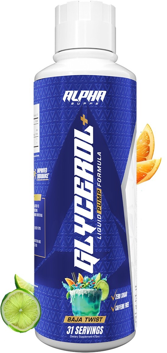 Alpha Supps Glycerol Liquid Muscle Pump Formula Increase Hydration Volume 31 Svg