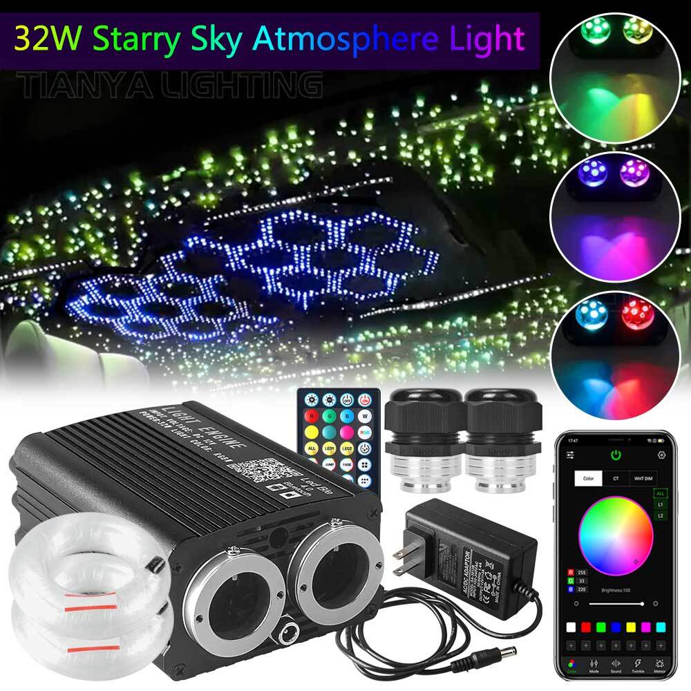 500-1300PC Car Home Headliner Twinkle Meteor Shooting Star Light Fiber Optic Kit