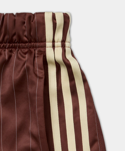 adidas Originals Pinstripe Satin Shorts KC4236 – Brown