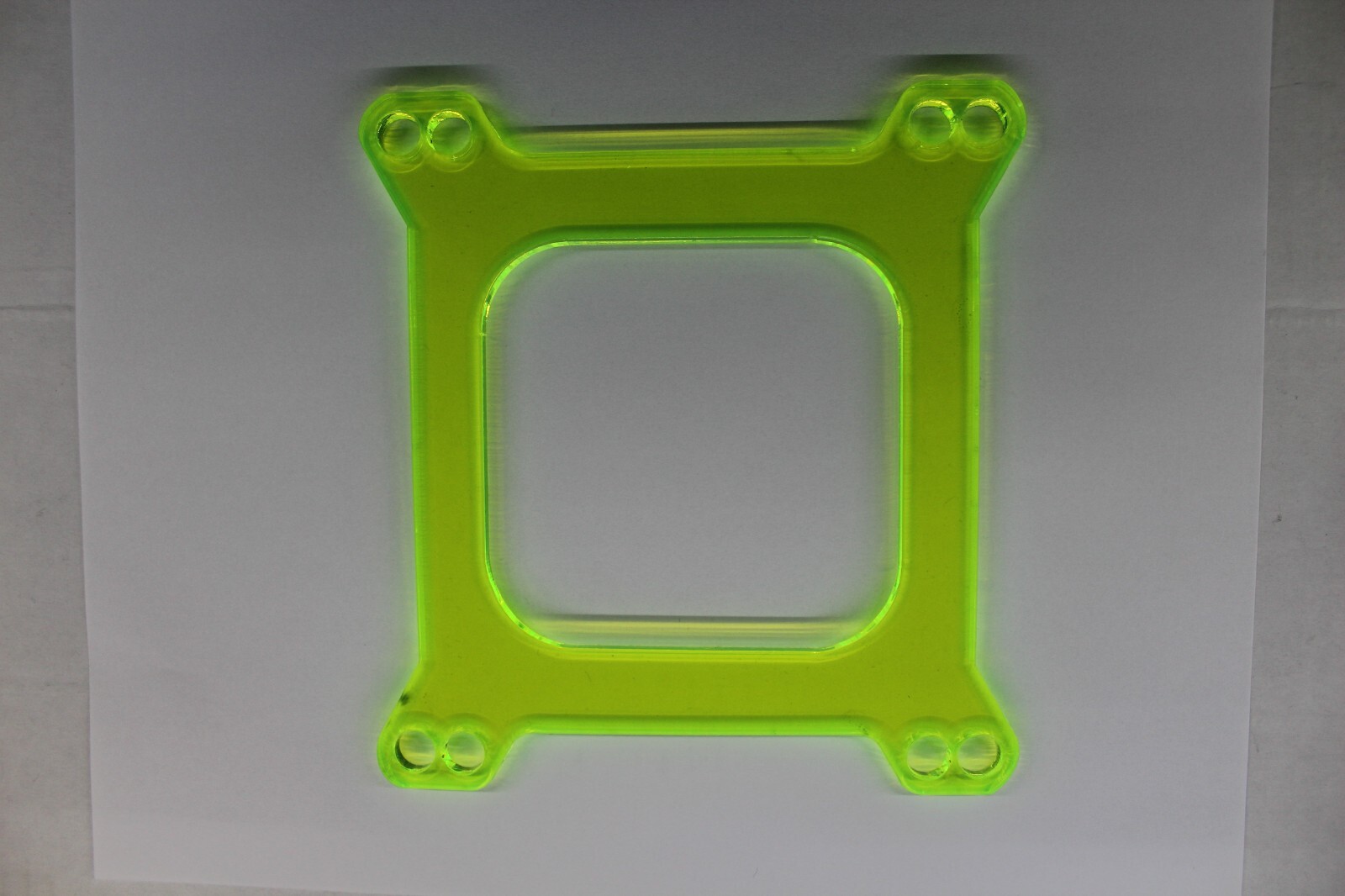 1/4'' Carb Spacer, Holley Carburetor Transparent Acrylic Spacer, Made in USA!