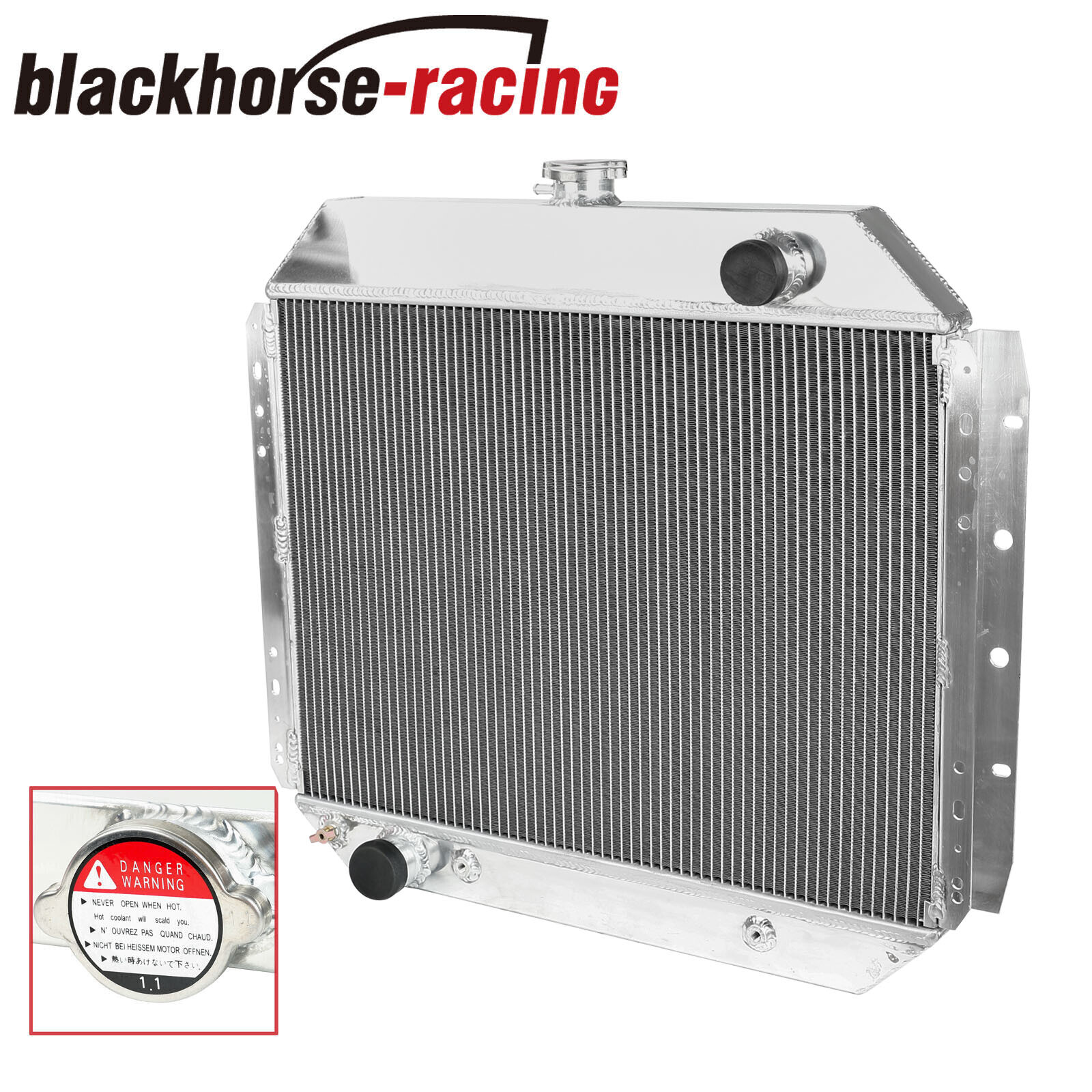 3 Row Aluminum Core Radiator For 1978-79 Bronco V8 1968-1979 Ford F100 F150 F250