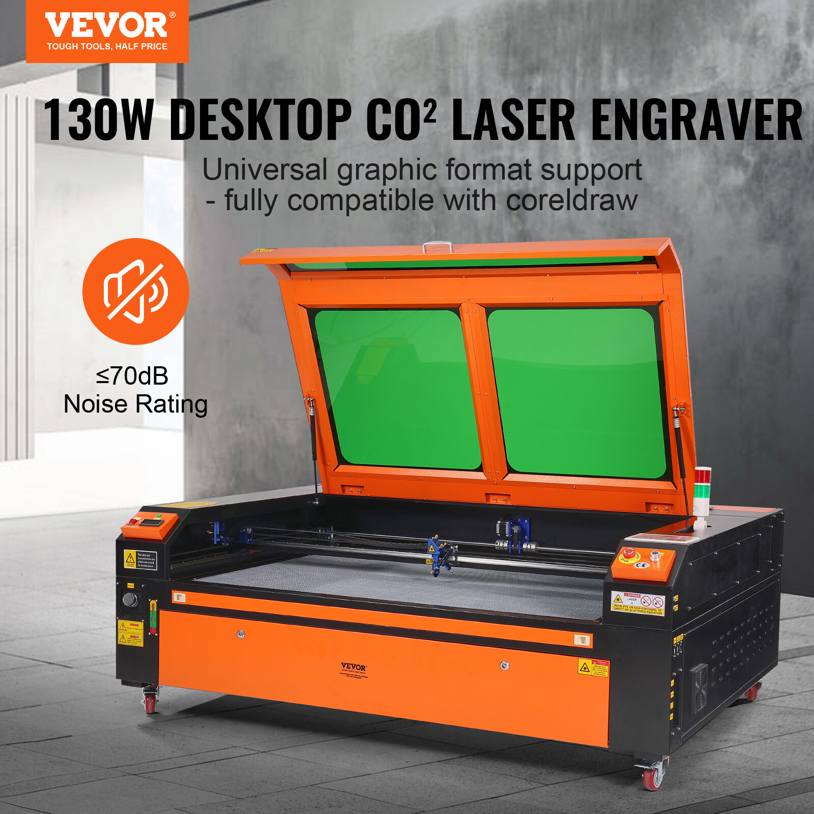 VEVOR 130W CO2 Laser Engraver Cutter 35 x 55 in Engraving Cutting Machine