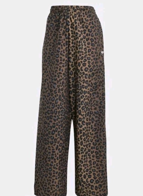 Adidas Leopard Firebird Oversized Track Pants S Small Nwt New 100% Authentic
