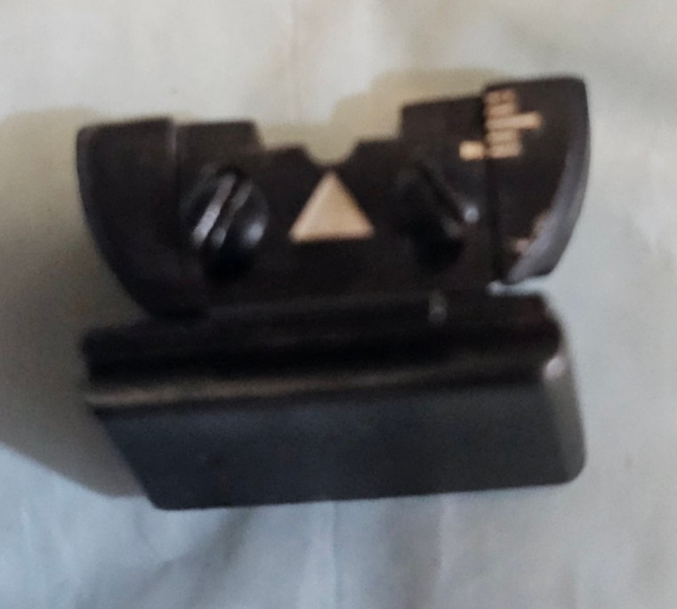 Folding Rear Rifle Sight, 3/8" Dovetail good condition