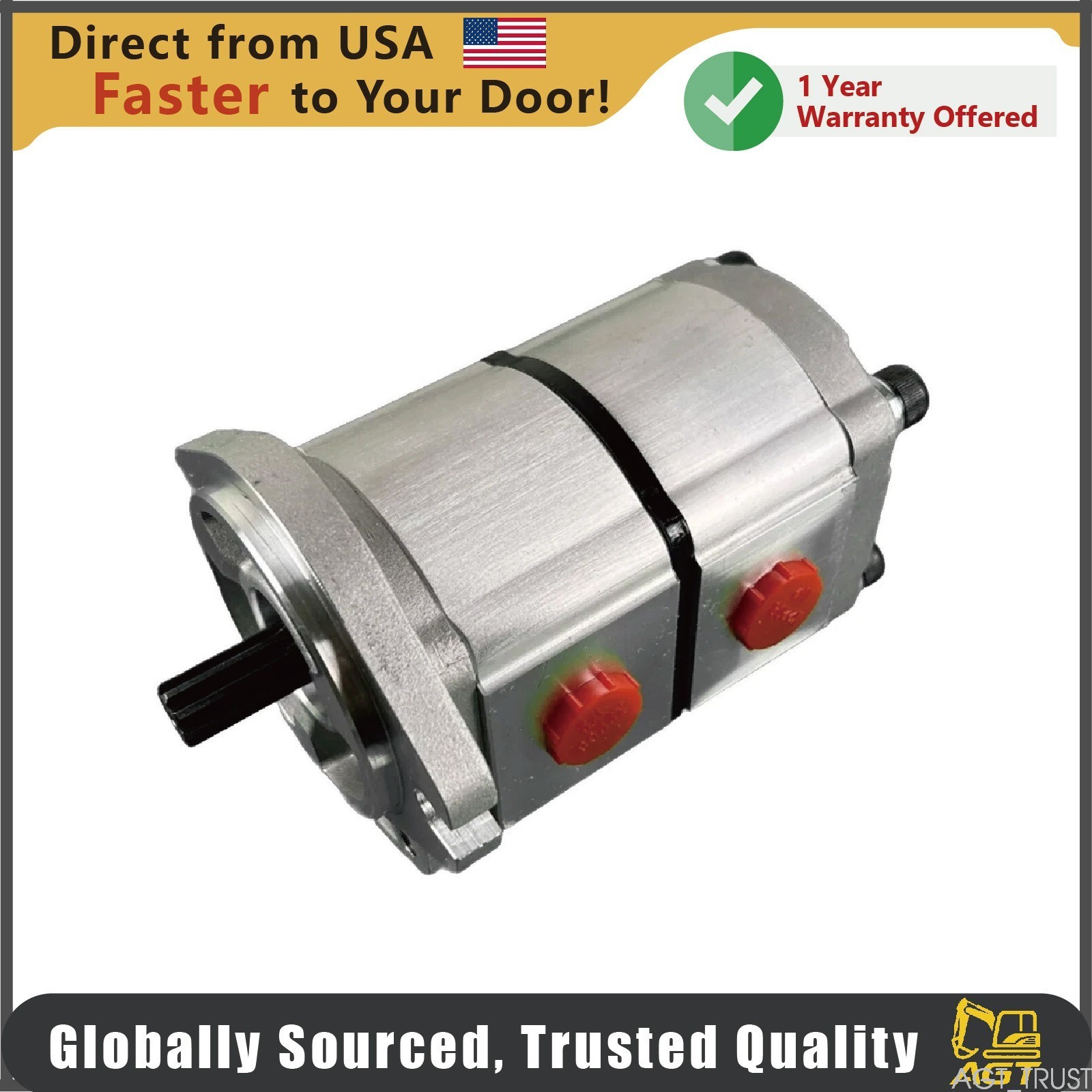 AGT Two Section Hydraulic Pump for AGT-H15R Mini Excavator New