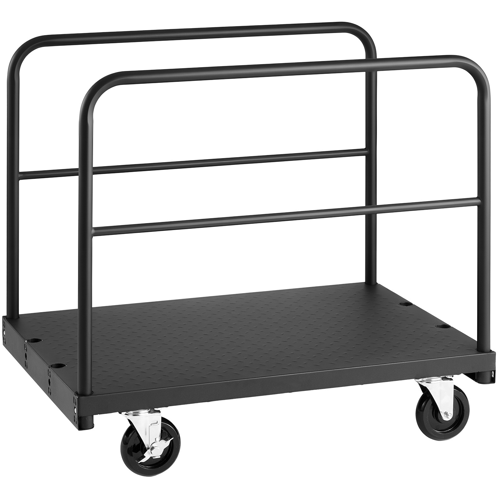 Uimoso Drywall Cart Dolly 1800 lbs Capacity 2-in-1 Steel Panel Truck 3Handrails