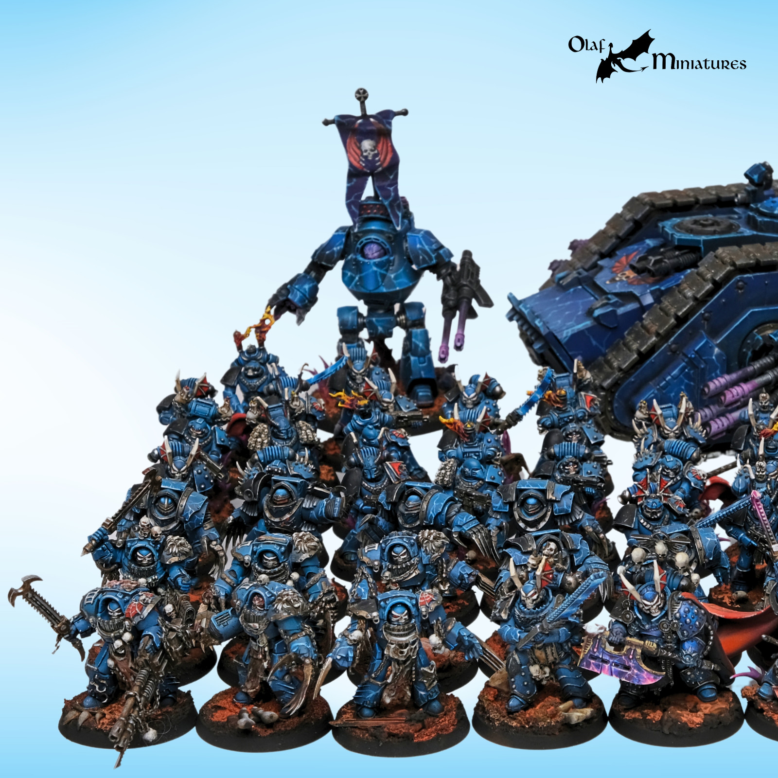 Horus Heresy Night Lords army 30k - highly converted, studio painted