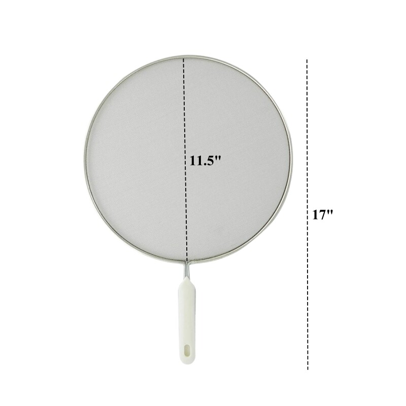Splatter Screen for Frying Pan Stainless Steel Fine Mesh Grease Splatter Guard