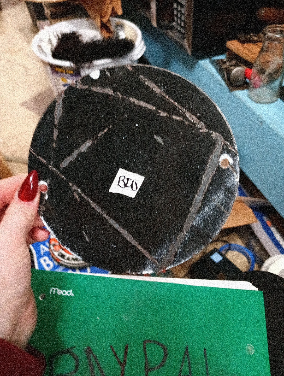 Round Porcelain Orange Crush Soda Sign