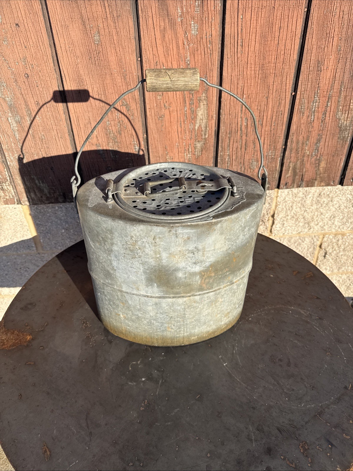 Antique Rare Property Of Seal Ship Oyster Bucket