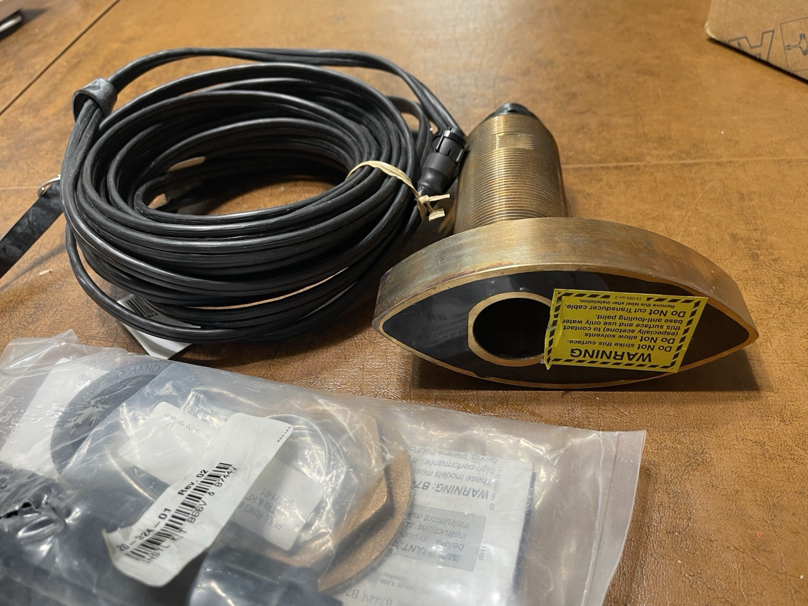 Airmar thru hull transducer B744V Deep-Speed-Temp 7 pin For Simrad