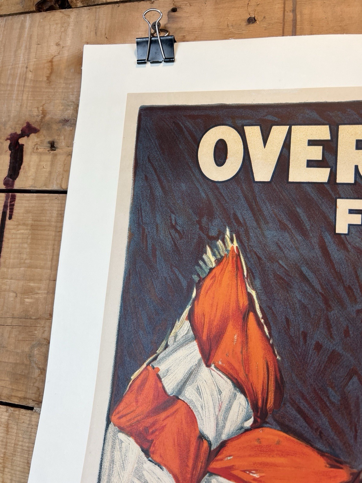 WW1 War Bond Poster Third Liberty Loan Sidney H. Riesenberg LINEN BACKED