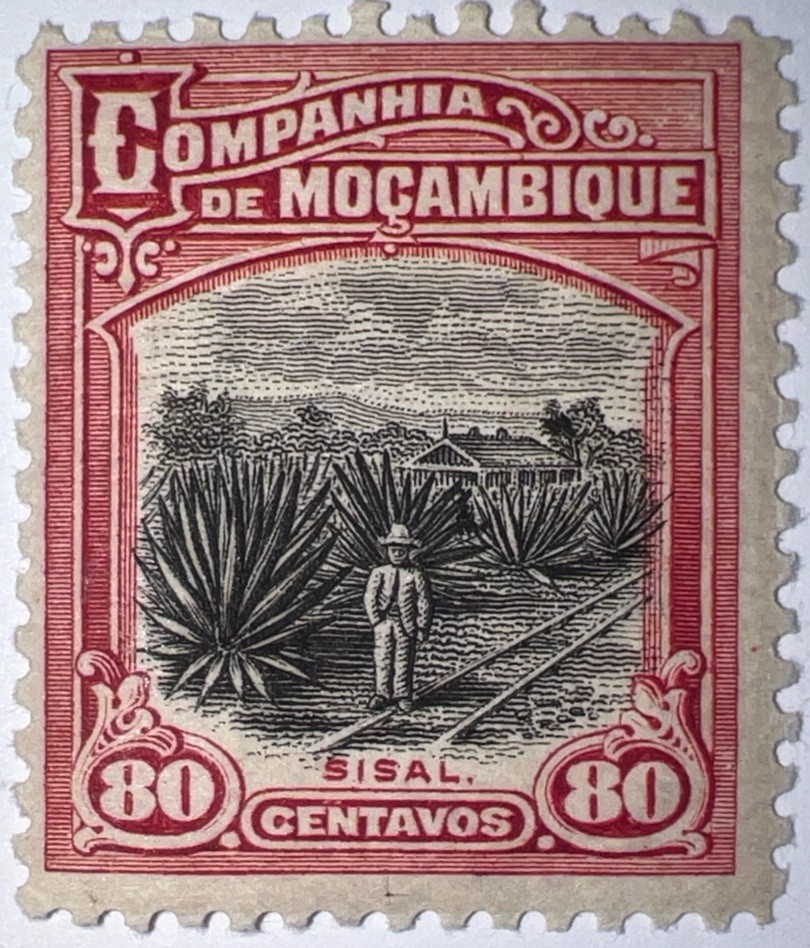 Travelstamps: 1925 Mozambique Company Stamps Scott #141, Sisal Plantation MOGH