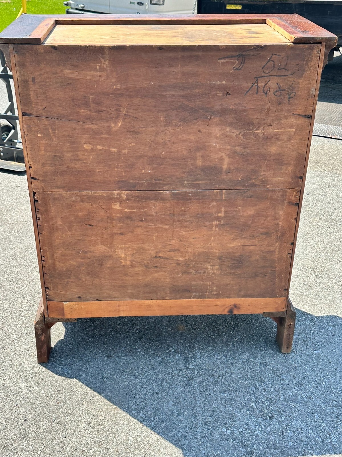 Antique chippendale chest dresser farmhouse country 18th country