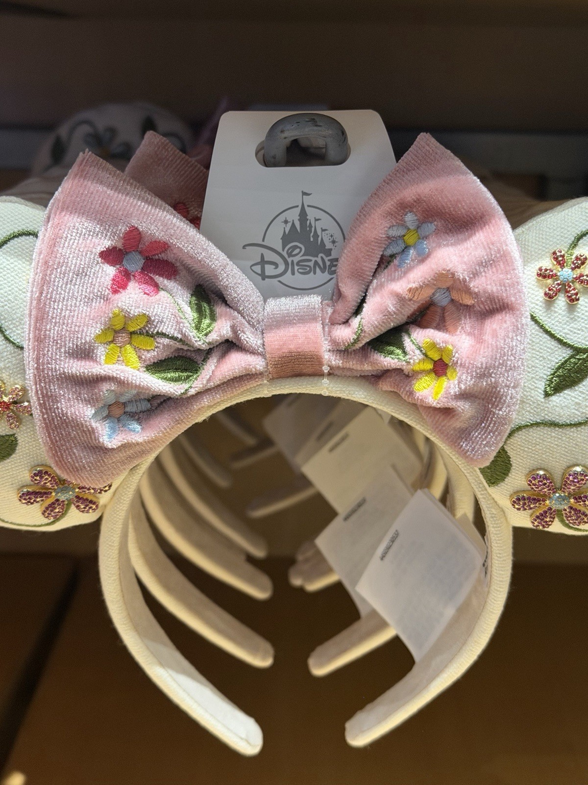 Disney Parks x Baublebar Minnie Mouse Floral Adult Ear Headband NWT