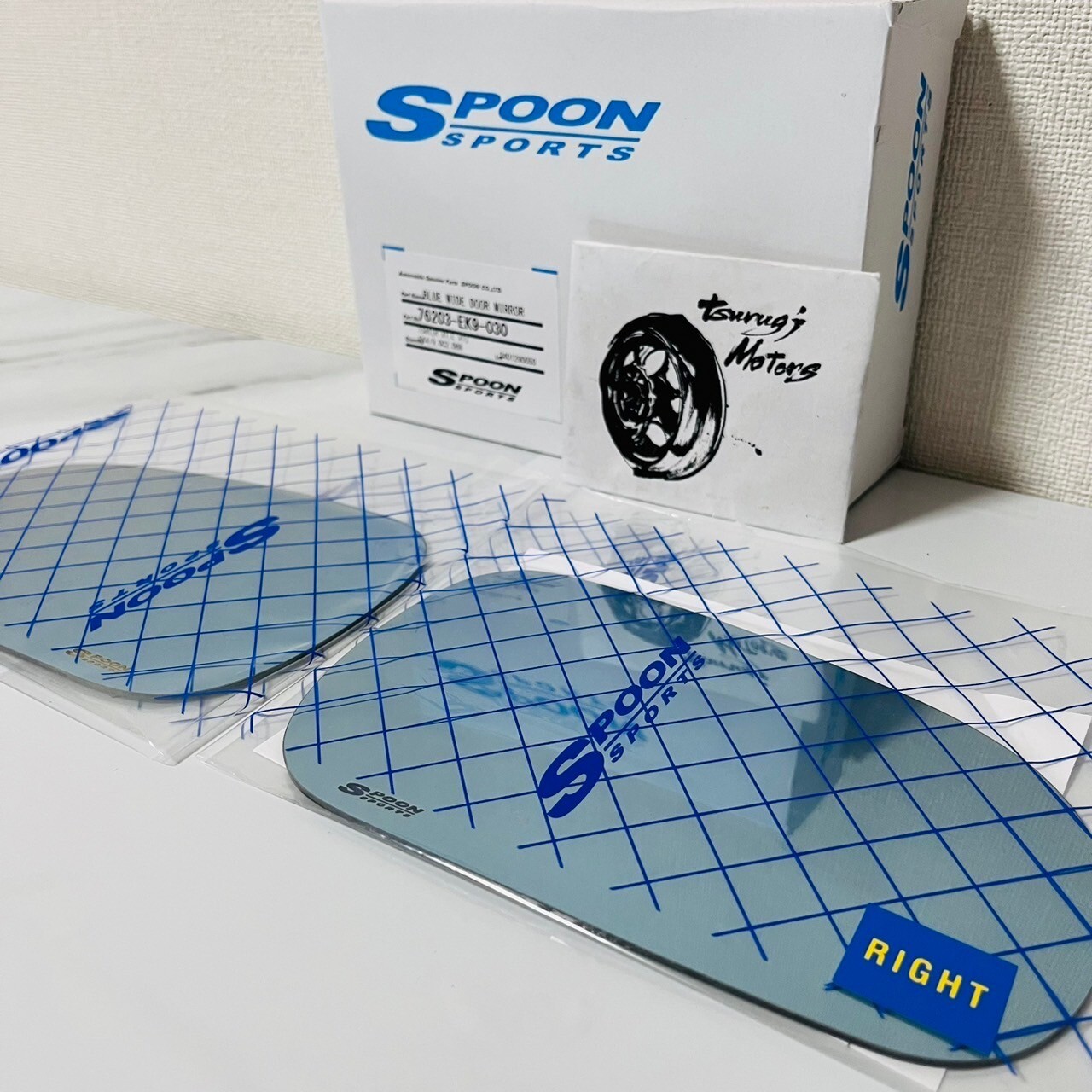 Spoon OEM BLUE WID DOOR MIRROR HONDA CIVIC INTEGRA EK4 EK9 DC2 DB8 76203-EK9-030